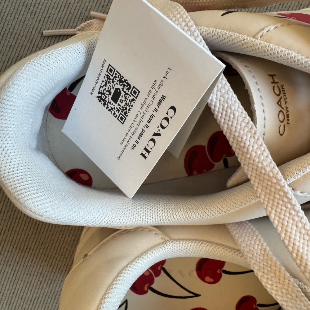 Coach High Line Sneaker With Cherry Print 9.5 B European size 40 - Picture 13 of 14